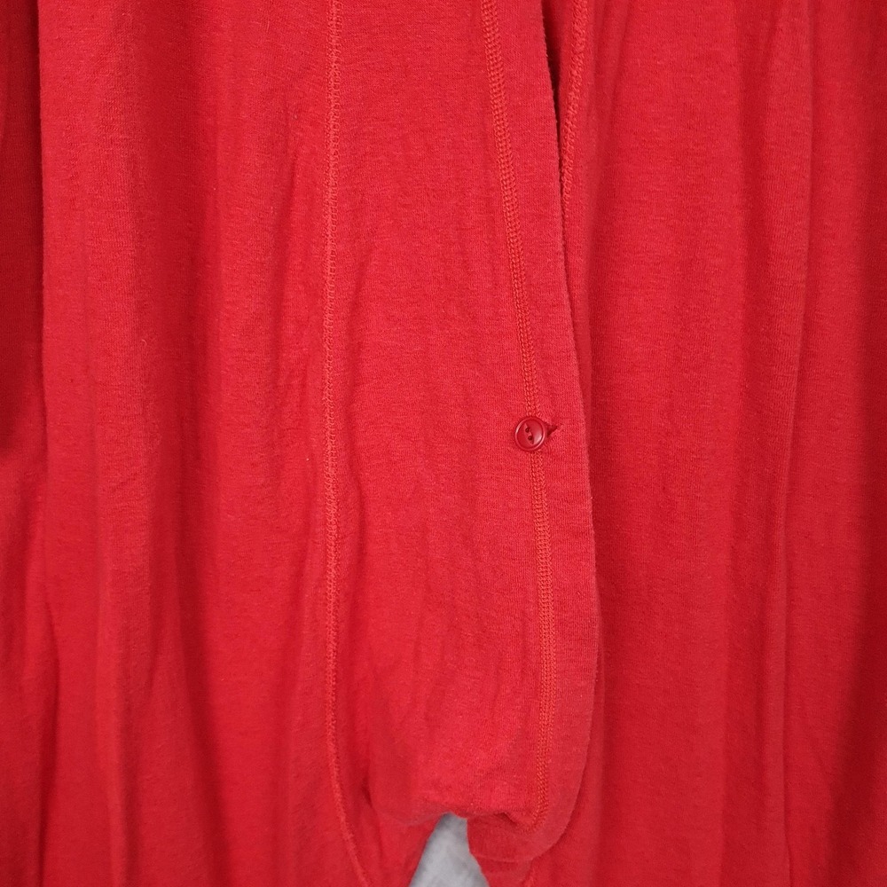 LL Bean Long Johns Mens Large Red Thermal Union Suit Button Front One Piece - Picture 11 of 16